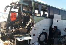 تصادف مرگبار اتوبوس مسافربری و کِشنده در بروجرد