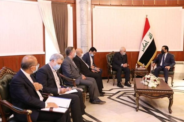 دیدار ظریف با رئیس مجلس عراق