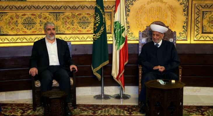 مشعل: بر حفظ آرامش در اردوگاه‌ها تاکید داریم/اجازه اختلافات داخلی را نمی‌دهیم