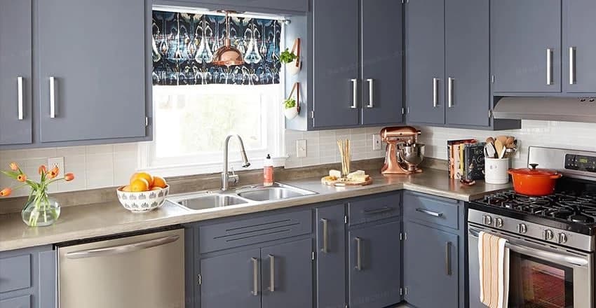 چگونه کابینت را رنگ کنیم