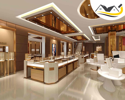 بهترین متد برای دکوراسیون داخلی مغازه طلا فروشی با سنگ