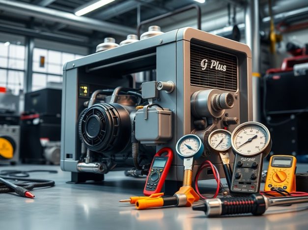 مشکلات کمپرسور کولر گازی جی پلاس | شناسایی و رفع گام به گام